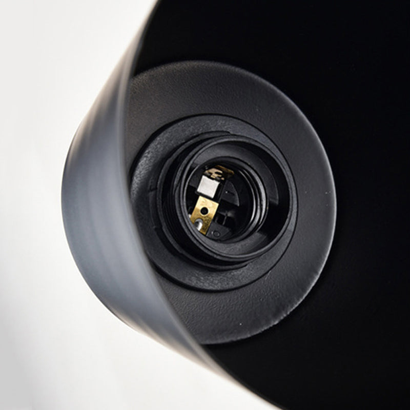 1 Light Cylindrical Wall Lightture Moderniste Moderniste Metal Metallic Sconce Ayémorrat avec joint en bois pour chambre à coucher