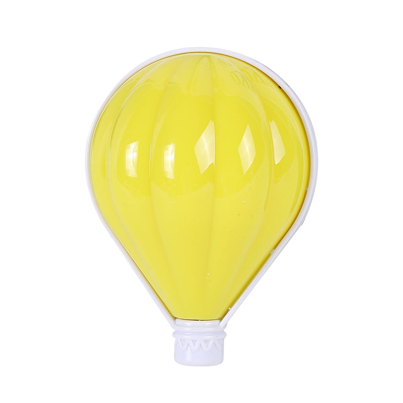 Yellow Bulb-Shape Plug in LED Night Lamp Cartoon Plastic Wall Lighting Ideas for Bedside