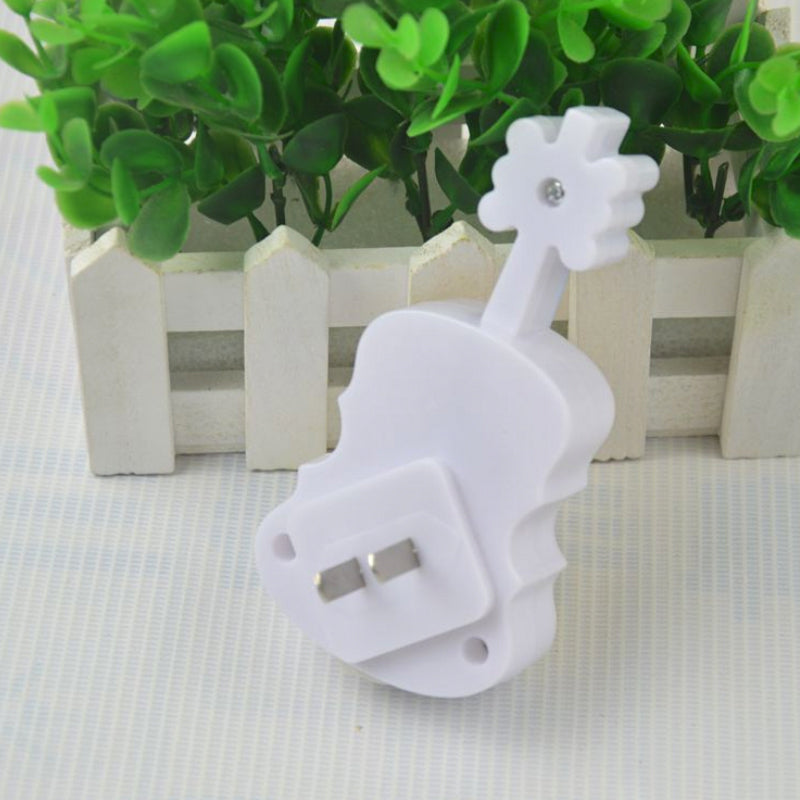 Mini plug -in lampada a parete a LED per bambini in plastica blu e giallo/rosso e blu illuminazione notturna con telecomando