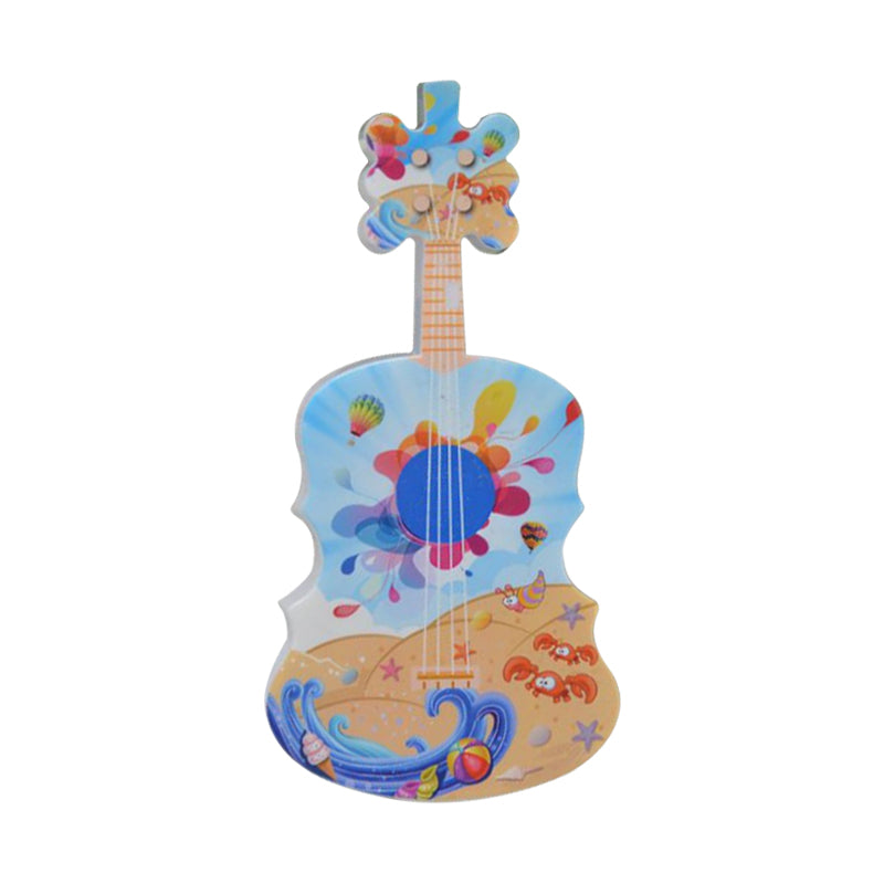 Guitar Mini enchufe en la lámpara de pared LED niños plástico azul y amarillo/rojo y iluminación nocturna con control remoto