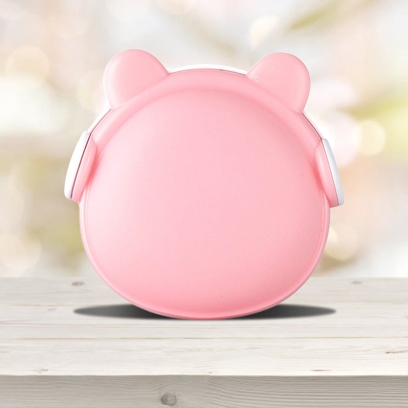 Plastic Bear Wall Nightlight Cartoon Pink/Blue/White Plug-in LED Night Lighting with Light Sensor