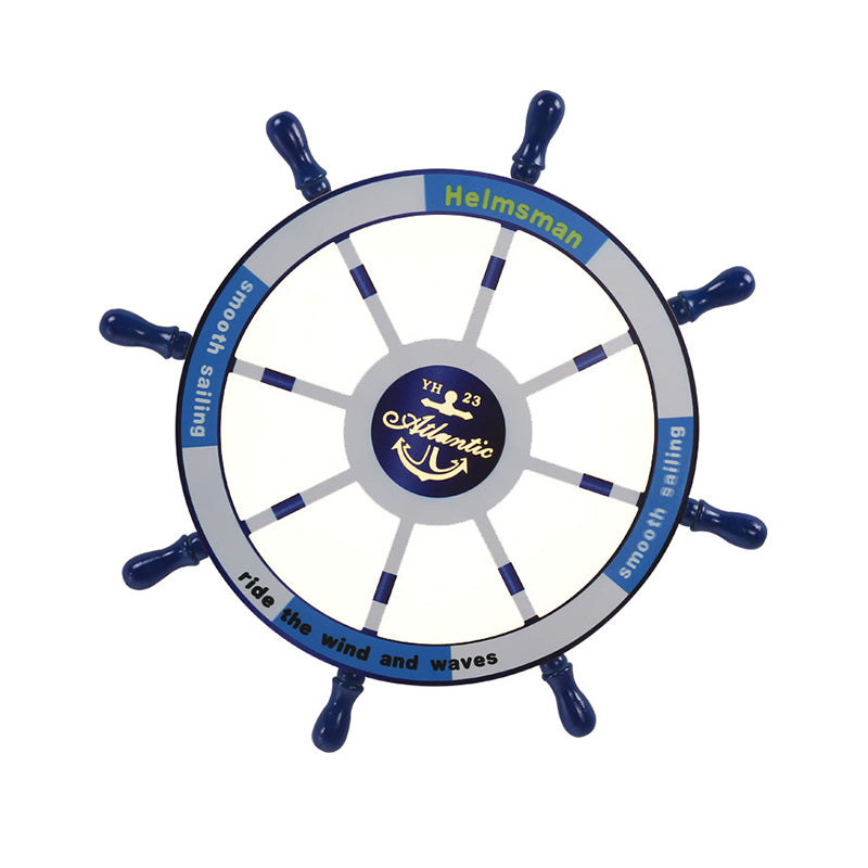 Acryl roer inbouwspot Mediterraan LED blauw inbouwlichtarmatuur voor kinderdagverblijf, 21,5"/25,5" W