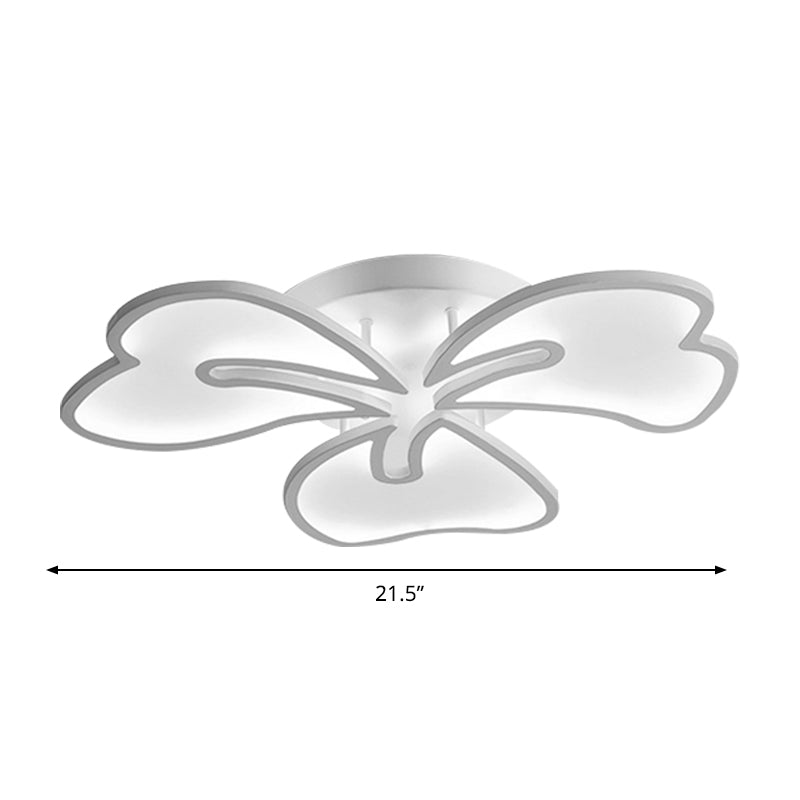 Modernismo de montaje de semi descarga de flores acrílicos 3/4/5 luces LED LIGHING LIGHTIVE EN LUZ CALIENTE/BLANCO/NATURAL
