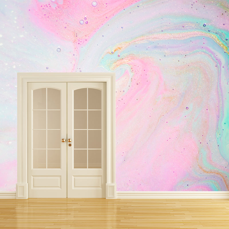 Water Resistant Bubbles Wall Mural Minimalist Non-Woven Cloth Wall Art, Custom Made