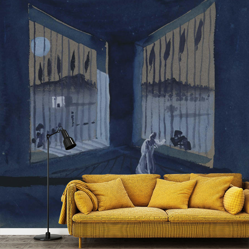 Waterproof Imprisonment Painting Mural Surrealistic Non-Woven Cloth Wall Art, Custom Size