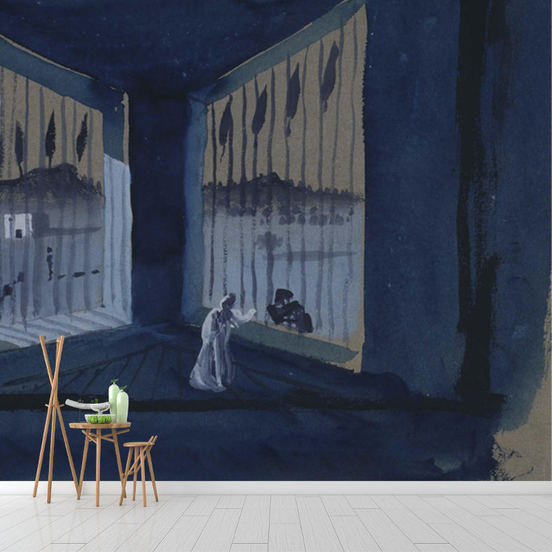 Waterproof Imprisonment Painting Mural Surrealistic Non-Woven Cloth Wall Art, Custom Size
