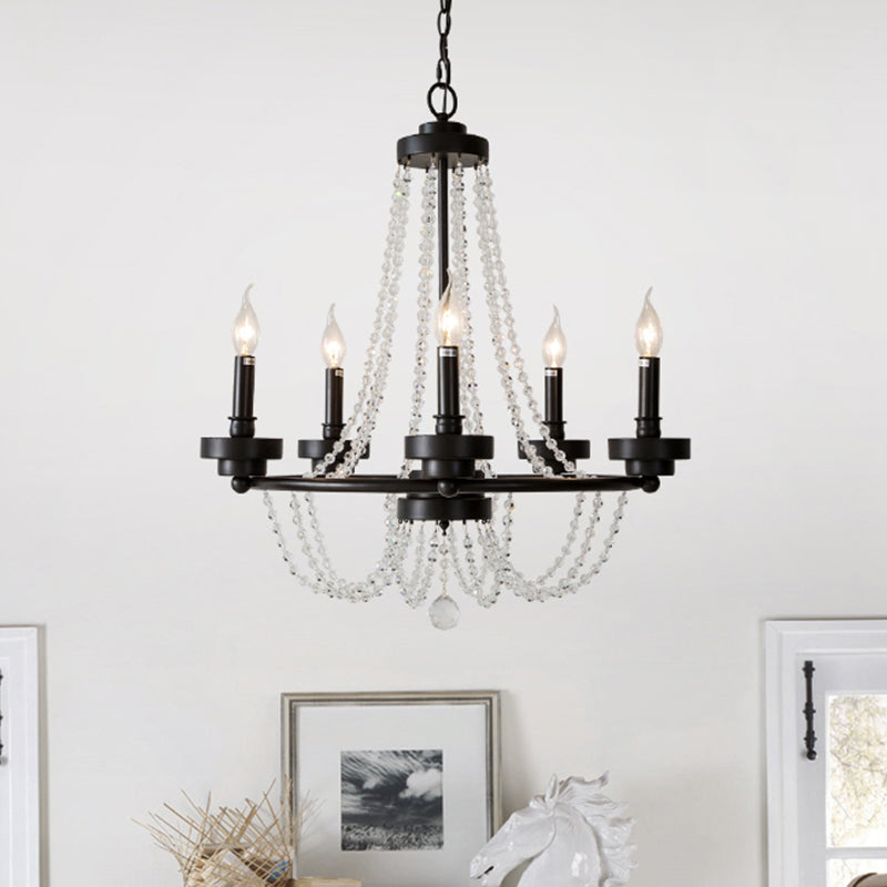 LAMPE MÉTALLIQUE LAMPE SUSPENSION DE RETRO 5-LIGHT CHANDELIER PROST DE LA PLUS