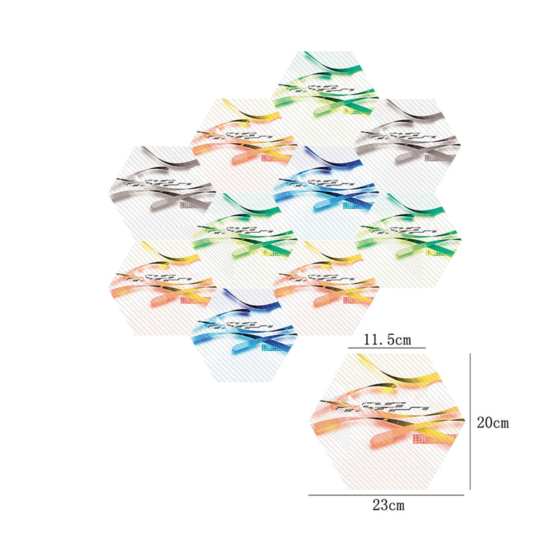 Yellow-Blue Abstract Wallpaper Panels Removable Modernist Living Room Wall Covering