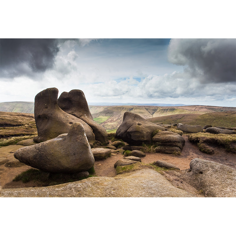 Photography Rocks Wall Mural Decal Huge Wall Decor for Corridor, Custom Size Available