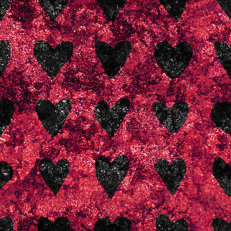 Moderne liefdevolle hartprint muurschildering zachte kleuren folie wanddecoratie voor meisjesslaapkamer
