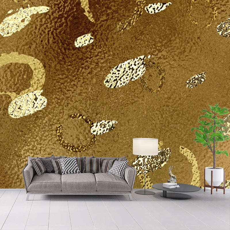 Autocollant Mural en aluminium avec cercles modernes, décoration murale de couleur foncée résistante à l'humidité pour chambre