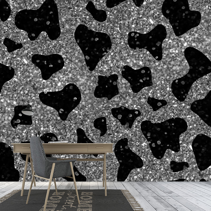 Bright Color Foil Wallpaper Mural Lace Pattern Modern Waterproof Wall Art for Bedroom