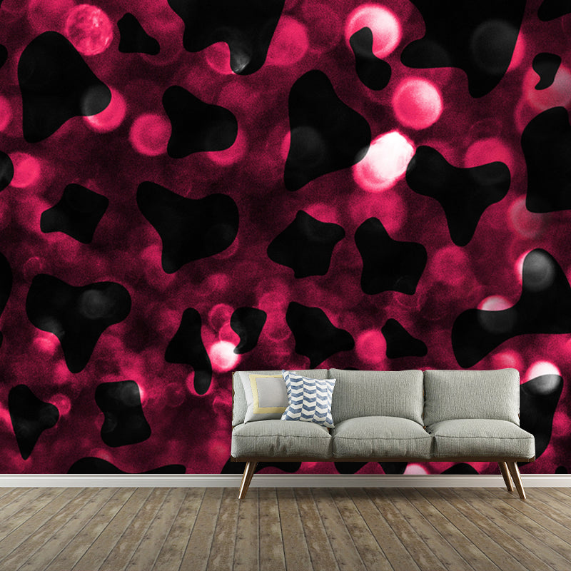 Bright Color Foil Wallpaper Mural Lace Pattern Modern Waterproof Wall Art for Bedroom