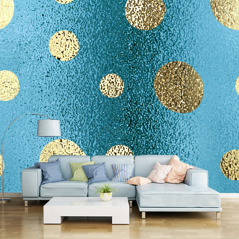 Dotted Foil Wall Covering Mural Bright Color Modern Style Wall Decoration for Home