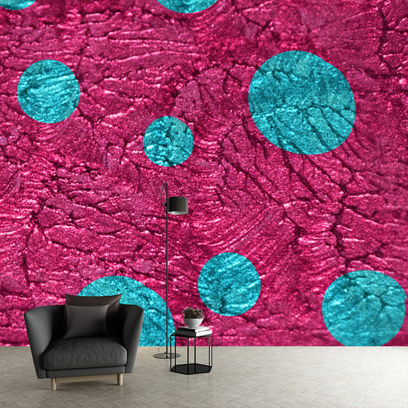 Revêtement Mural en feuille à pois, couleur vive, décoration murale de Style moderne pour la maison