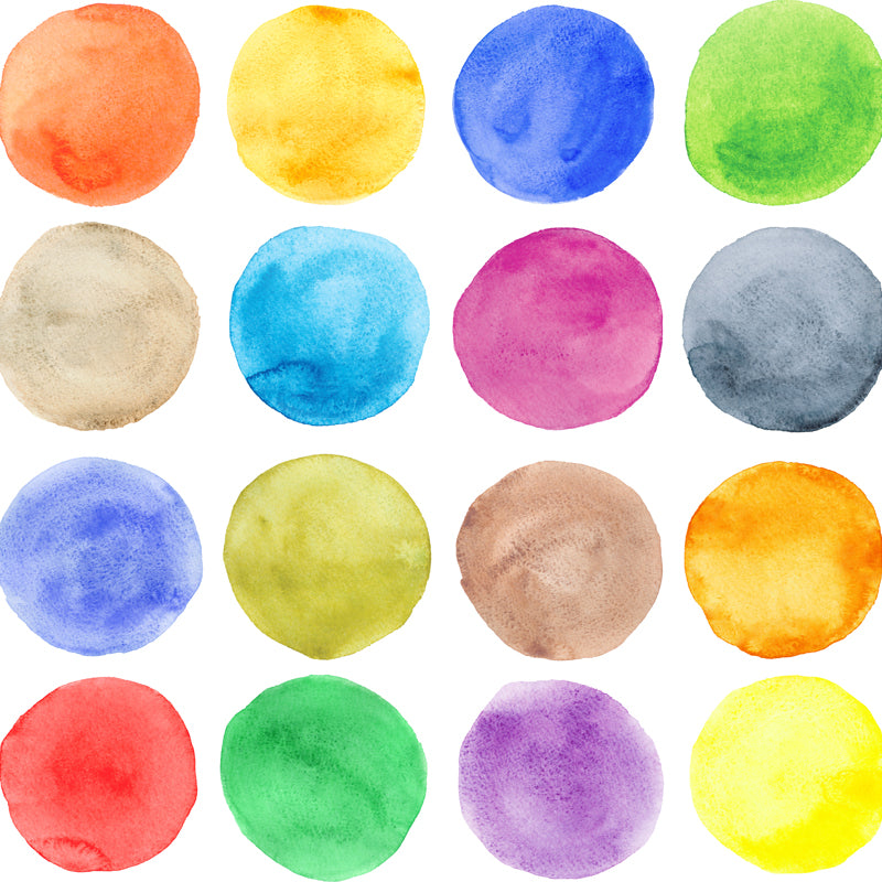 Artistry Color Swatches Mural Decal for Living Room Custom Wall Covering in Blue