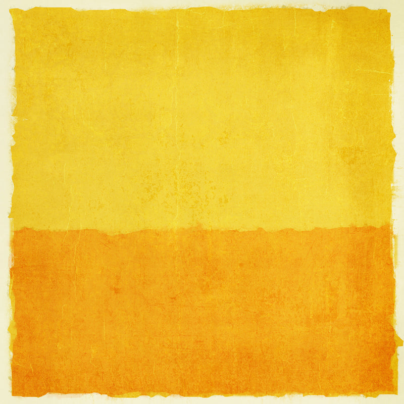 Minimalist Square Mural Wallpaper Yellow Stain-Resistant Wall Covering for Accent Wall