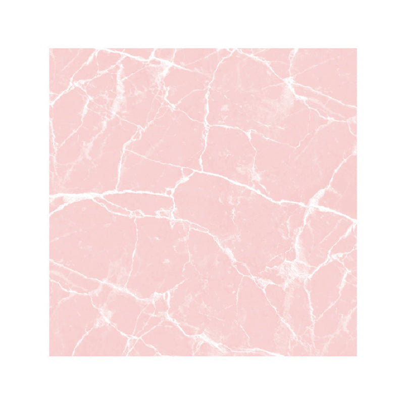 Pink Marble Look Wallpaper Panels Peel and Paste Modernist Bedroom Wall Covering