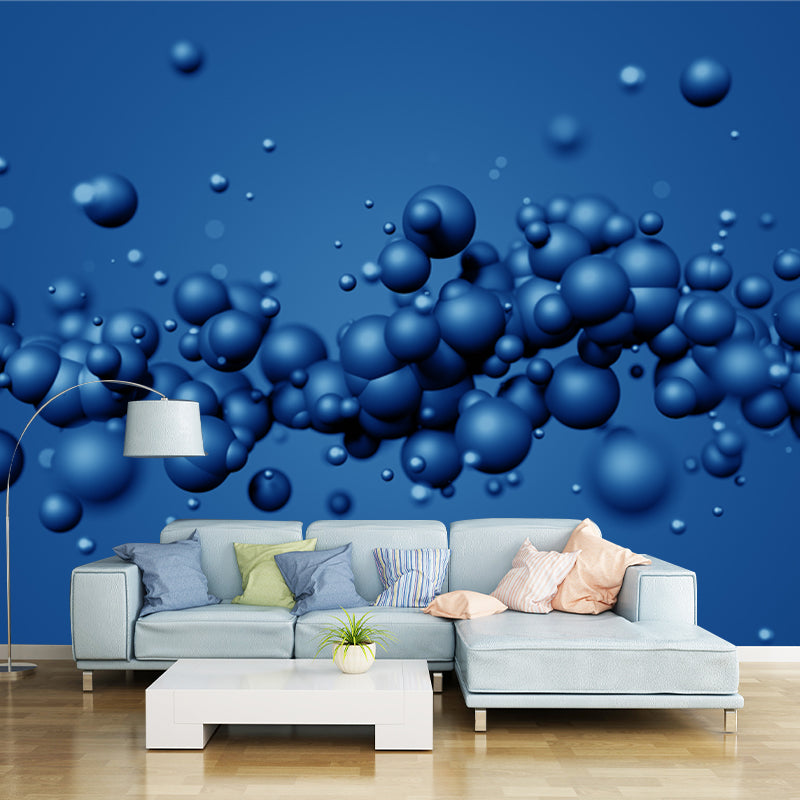 Waterproof Molecules Wall Mural Decal Contemporary Non-Woven Fabric Wall Decor, Custom Made