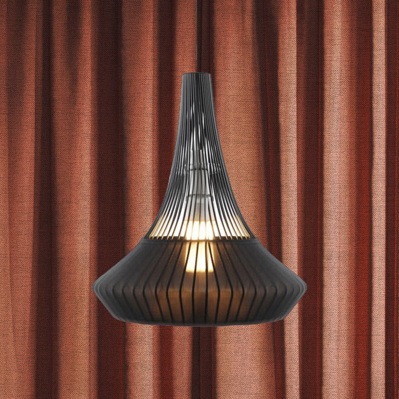 Tombre de cono de colgante Luz de estilo moderno 1 Luz colgante de color negro/rosa/rosa/azul para sala de estar