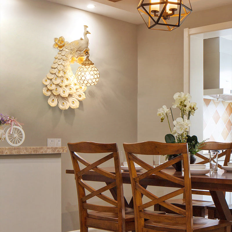 Luce montata a parete blu/bianca Montata a parete 1 Lampina a parete in stile loft leggero 1/2 pacchetto con tonalità cristallina a cupola, doppia/destra/sinistra