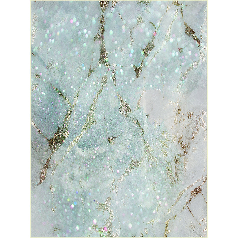 Modern Ombre Pattern Rug Light Green Polyester Rug Washable Non-Slip Backing Area Rug for Bedroom