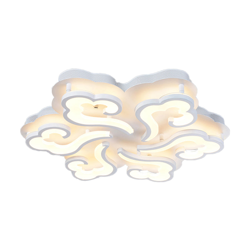 Cloud Cloud LED Flush Plafond Lampe de plaque simplicité 4/6/12 LUMIÈRES LA MONTAGE LEMPLAGE DU MONT