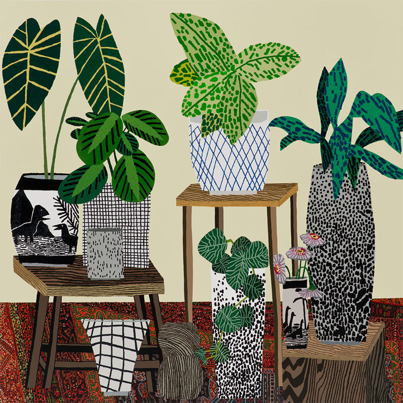 Washable Potting Mural Non-Woven Fabric Contemporary Wall Decor for House Interior