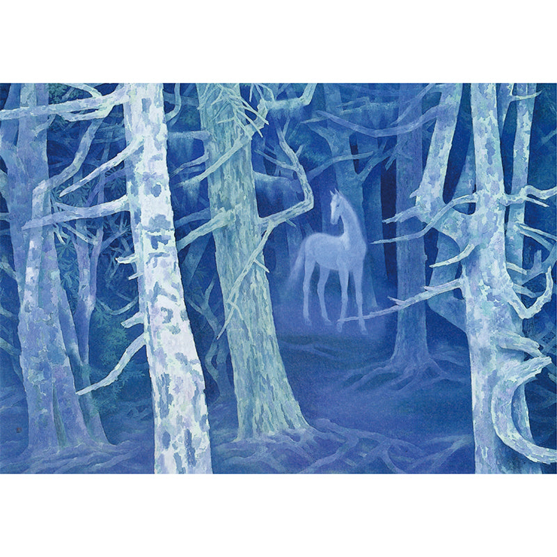 Water Resistant Forest Mural Non-Woven Texture Modern Wall Covering for Living Room