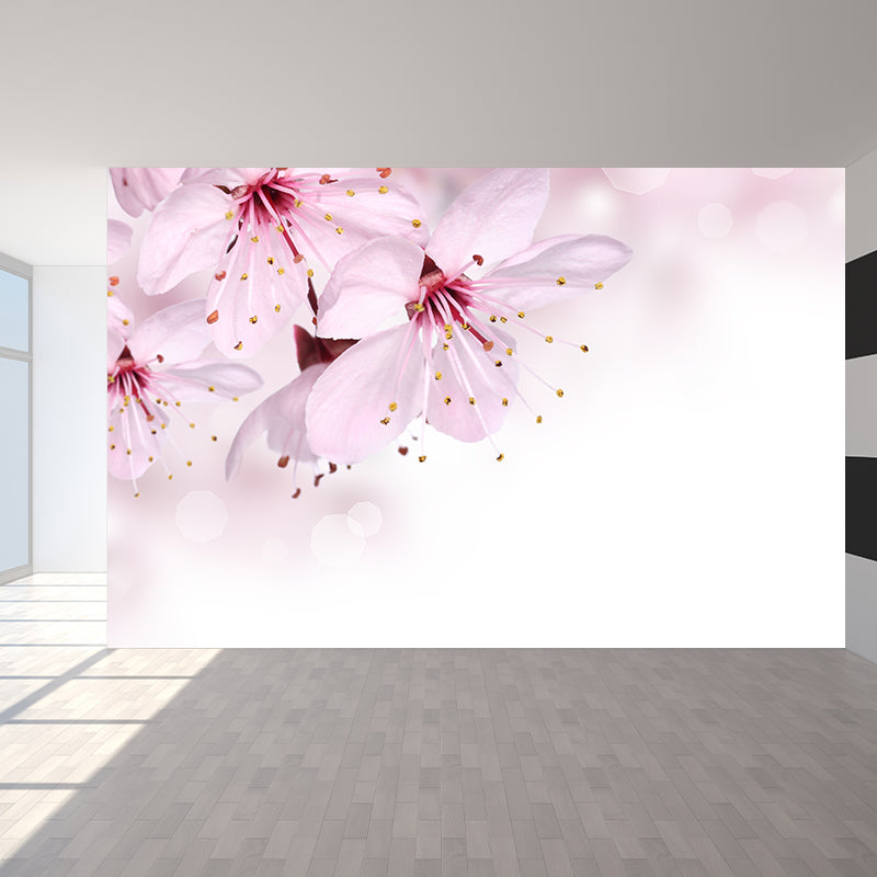 Stain Resistant Floral Printed Mural Non-Woven Modern Wall Decor for House Interior