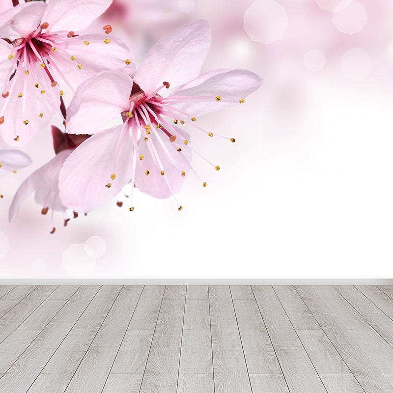 Stain Resistant Floral Printed Mural Non-Woven Modern Wall Decor for House Interior