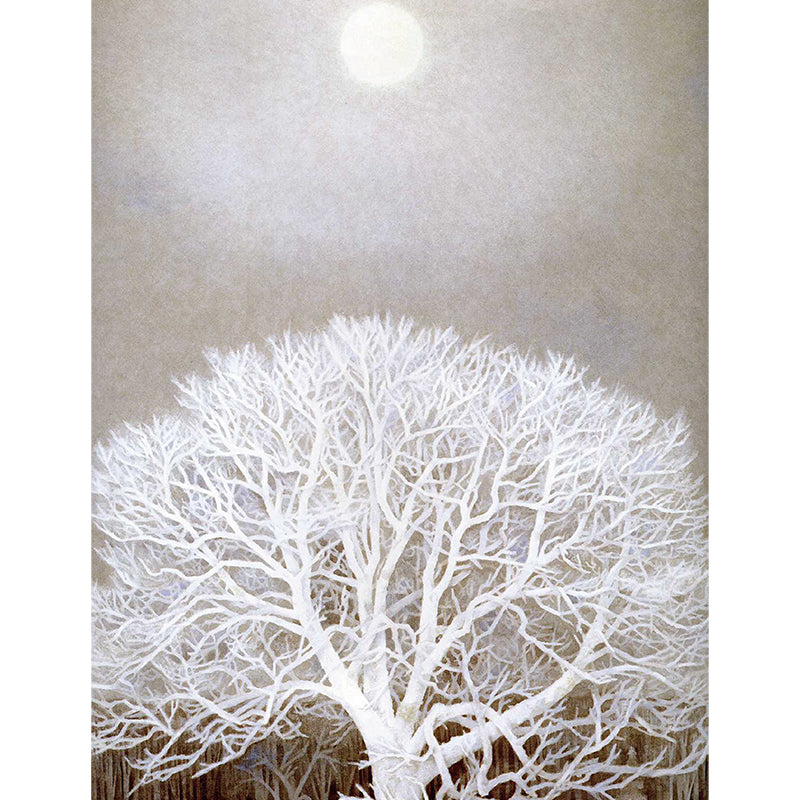 Stain Protection Tree Mural Decal Non-Woven Material Modern Wall Decor for Kitchen