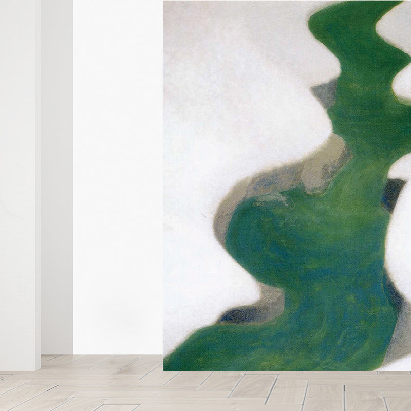 Winter River View Mural Decal Contemporary Decorative Kitchen Wall Art, Custom Printed