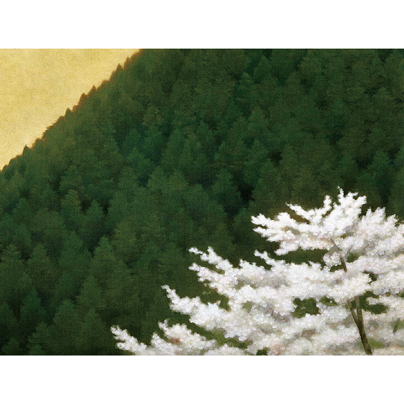 Botanical Scene Wall Mural Contemporary Decorative Bathroom Wall Covering, Personalize