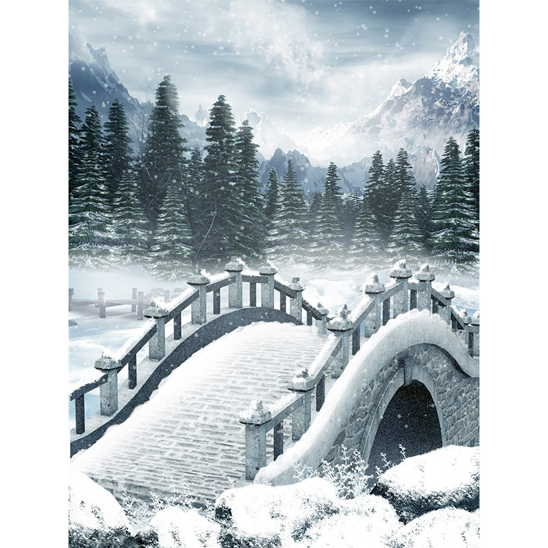 Extra Large Arch Bridge Mural White Non-Woven Wall Art for Home Decor, Personalised