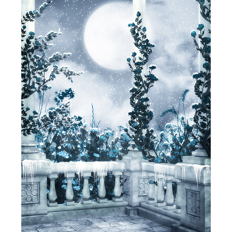 Waterproofing Balcony and Trees Mural Modern Non-Woven Wall Decor, Custom Printed