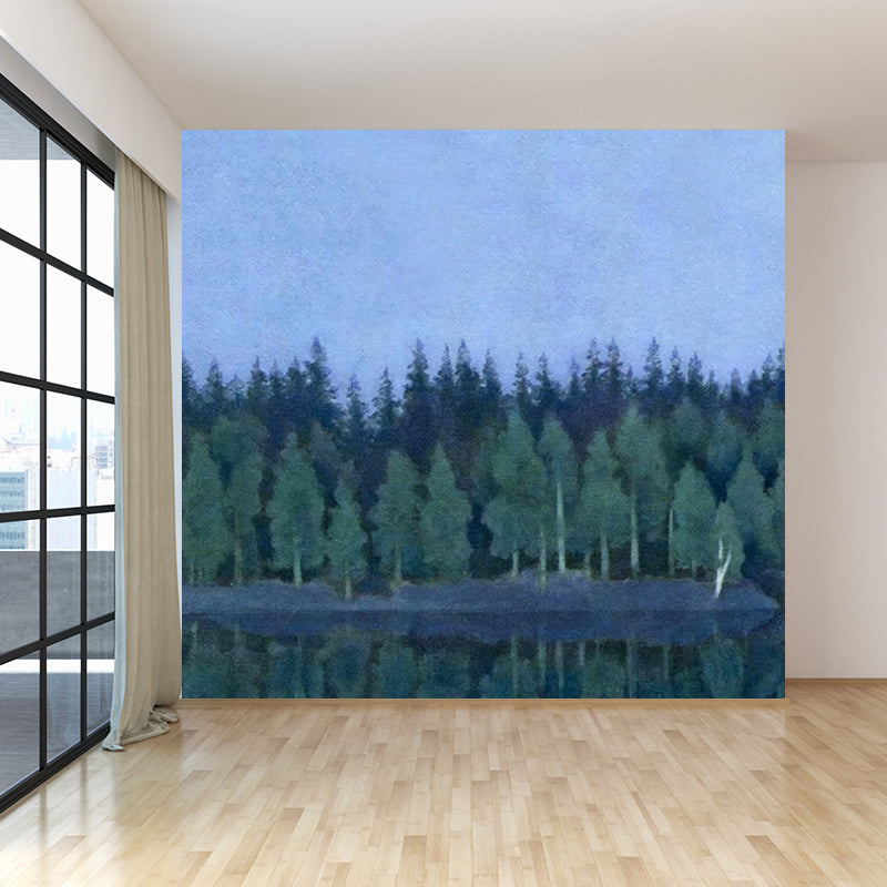 Whole Field Woods Mural Decal Stain Resistant Contemporary Kitchen Wall Covering