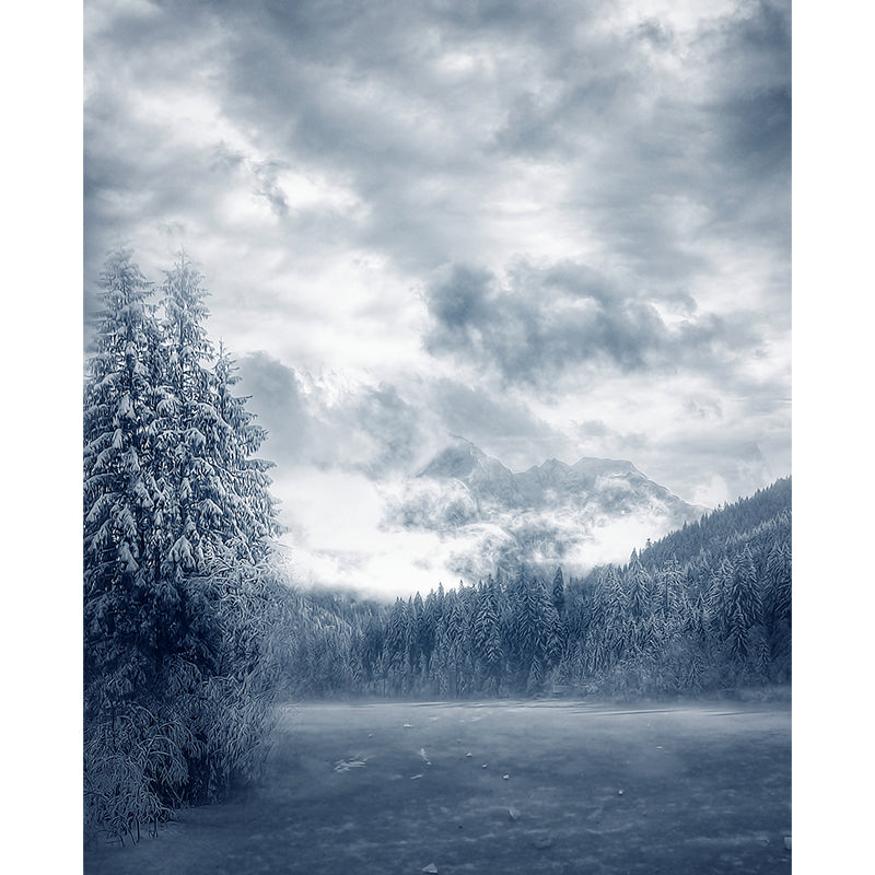 Pine Forest Wall Mural Modern Decorative Dining Room Wall Covering, Custom Printed