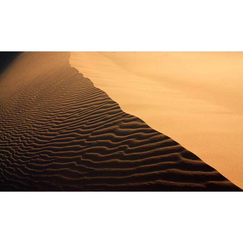 Large Sand Wave Shadow Mural Decal Waterproofing Modern Stain-Proof Wall Decor in Yellow