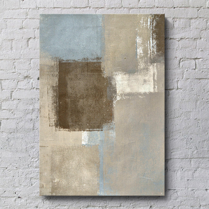 Textured Distressed Painting Canvas Print Contemporary Wall Art for Living Room