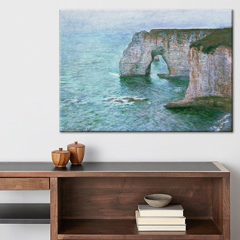 Toile d'art mural moderne couleur Pastel, peinture en arc de mer, décoration murale pour salon