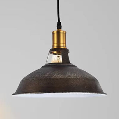 Rame rustico/beige/ruggine/grigio fienile illuminazione a sospensione in stile ferro da casa 1 ristorante leggero lampada a soffitto