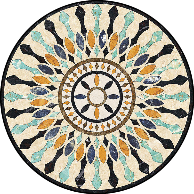 Alfombra de patrón tribal americana alfombra poliéster alfombra lavable para lavabar la alfombra para dormitorio para dormitorio