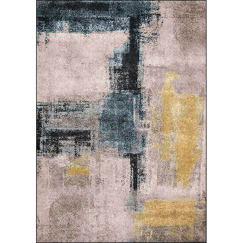 Tappeto industriale giallo e grigio tappeto in poliestere invanibile moquette non slip per soggiorno