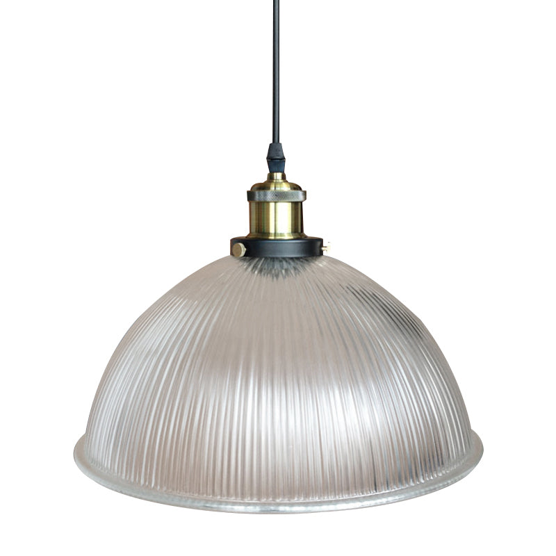 1 hängende Deckenlicht mit kuppel prismatischer Glas Industrielles Wohnzimmer Anhänger Beleuchtung