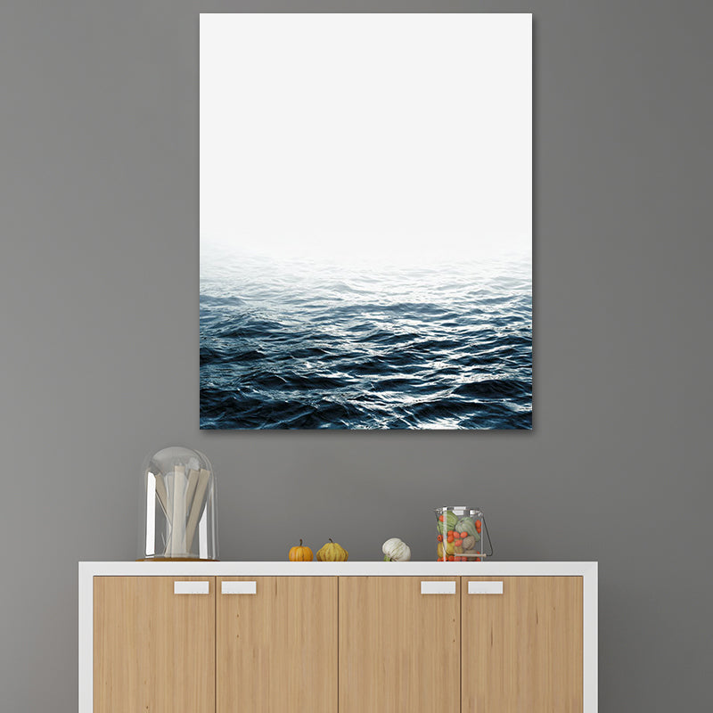 Photography Ocean Water Canvas Wall Art for Living Room, Pastel Color, Multi-Piece