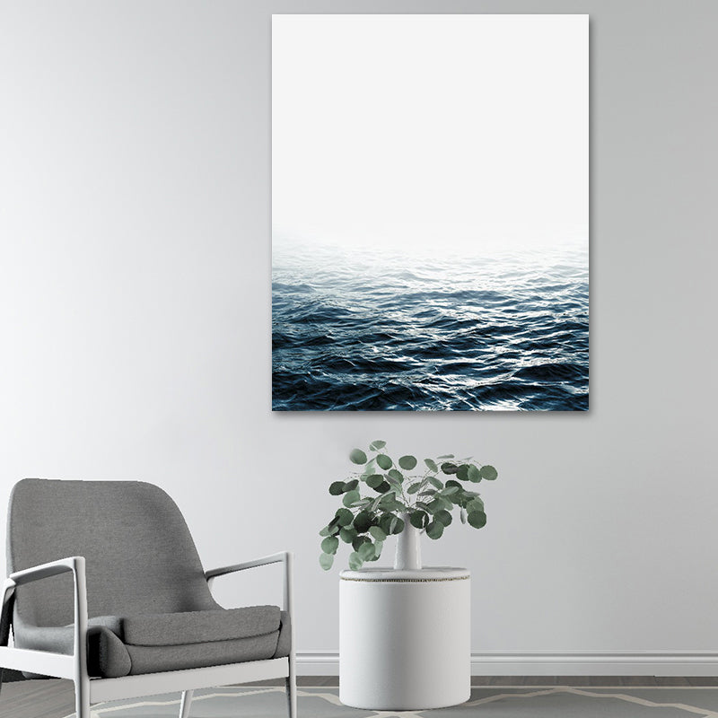 Photography Ocean Water Canvas Wall Art for Living Room, Pastel Color, Multi-Piece