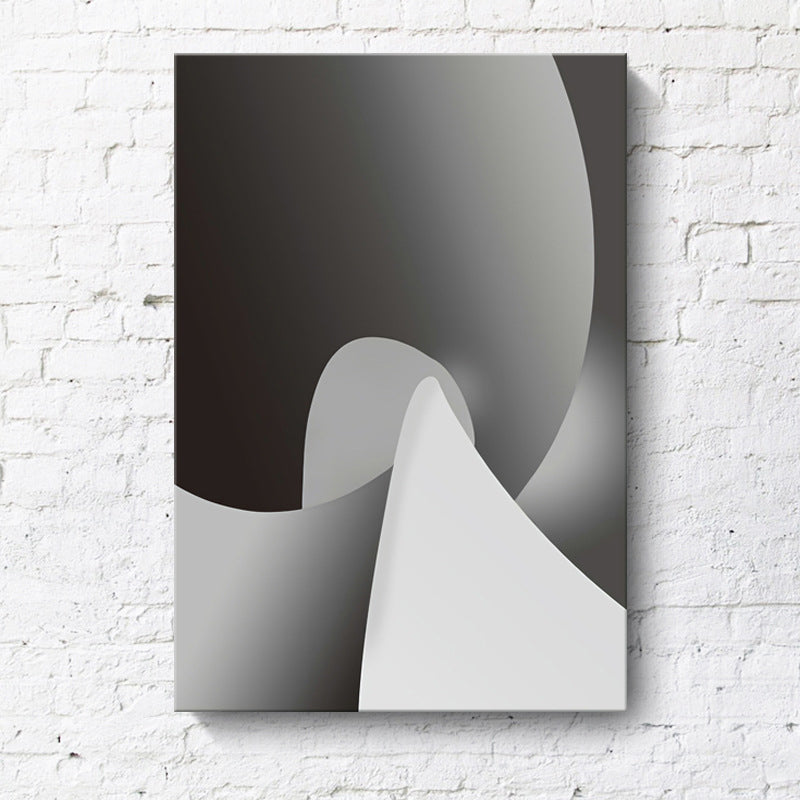 Minimalistisch abstract schilderij canvas getextureerde lichtkleurige muurkunst voor gang