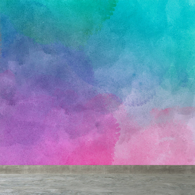 Moisture Resistant Abstract Mural Decal Non-Woven Modern Wall Covering for Living Room