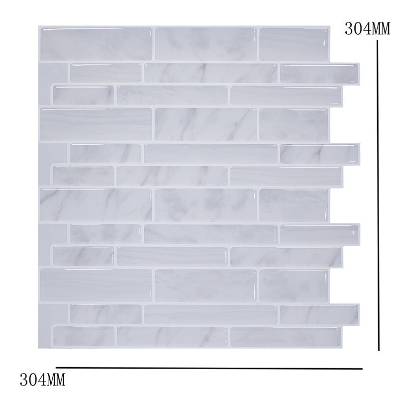 Cottage-Tapetenpaneel-Set, graues Mauerwerk, selbstklebende Wanddekoration, 3,6 m L x 30,5 cm B